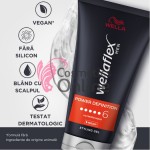 Gel pentru par Wellaflex Men Power Definition cu fixare extremă 6/6, 150ml